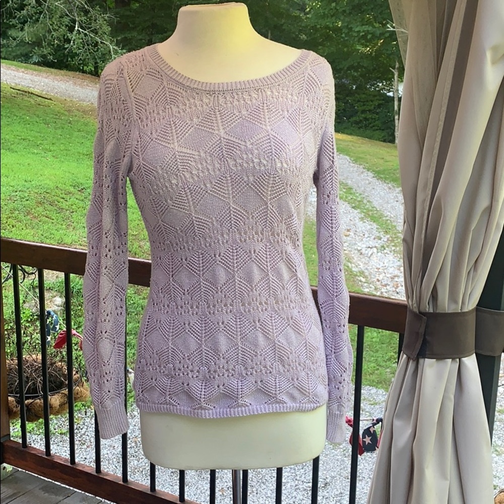 🖤 purple knit sweater small shimmer 🖤